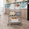 Amgood Utility Cart, Stainless Steel, 3 Shelves Shelves, 24" L, 15" W CART-TUC-1524-Z - alternate 5